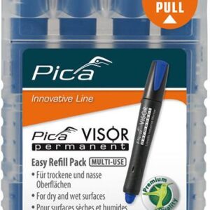 Minen-Set für Permanentmarker VISOR Industrial blau Pica