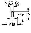 Messeinsatz Stahl Typ 12/10,0mm KÄFER