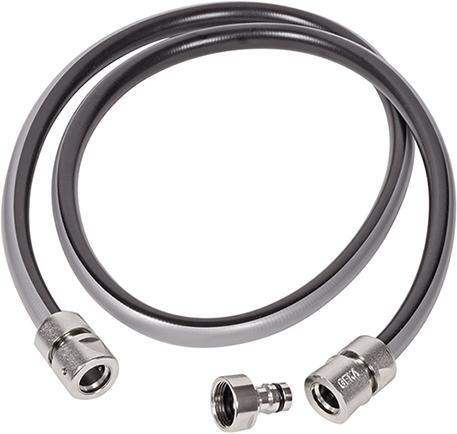 Anschlussset f. Schlauchwagen 1/2" 13mm 1,5m MS Ni GEKA plus Ste
