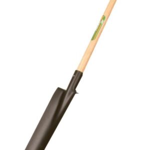 Drainagespaten mit E-T-Stiel + Tritt
