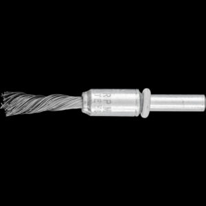 Pinselbürste gezopft, SINGLETWIST, mit Schaft, 10x25mm