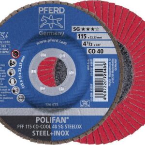 Fächerschleifscheibe SGP-COOL gewölbt 125mm CO40 Pferd