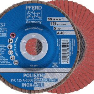 Fächerschleifscheibe A-COOL SG gewölbt 125mm K40 Pferd