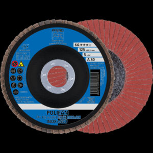POLIFAN-Fächerschleifscheibe A-COOL SG INOX+ALU, gerade, Korund