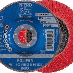 Fächerschleifscheibe COFREEZE gewölbt 115mm K36 Pferd