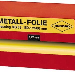 Metallfolie Stahl rostfrei 150x2500x0,400mmRECORD