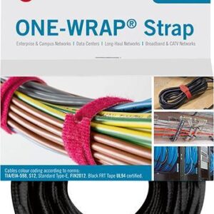VELCRO Klettkabelbinder One Wrap Strap 20 x 200mm, schwarz, 25 S