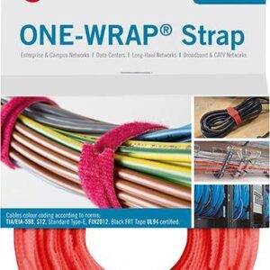 VELCRO Klettkabelbinder One Wrap Strap 20 x 200mm, orange, 25 St
