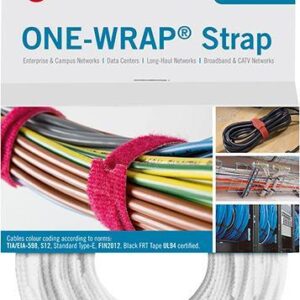 VELCRO Klettkabelbinder One Wrap Strap 20 x 330mm, weiß, 25 Stüc