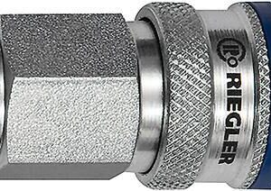 SchnellverschlusskupplungNW 7,8, Stahl, AG R3/8" RIEGLER