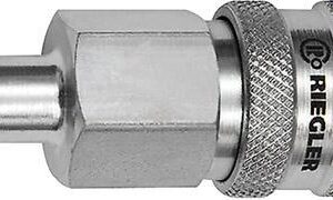 SchnellverschlusskupplungNW 7,8, Stahl, Tülle 6mm RIEGLER