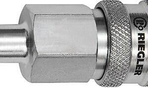 SchnellverschlusskupplungNW 7,8, Stahl, Tülle 13mm RIEGLER
