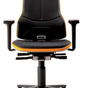 Basisstuhl NEON orange mit Rollen