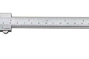 Taschenmessschieber parallaxfrei + Fest- stellung 150mm 1/50 1/1