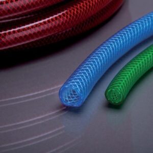 Gewebeschlauch PVC 81R mit Einlage 9x3mm 50m rot transparent APD