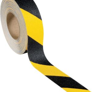 Antirutschband 50mmx18,25m schwarz/gelb