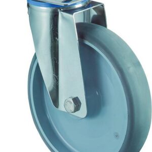 Lenkrolle 200mm H100.B43 Platte,Thermopl,ER,GL, H100.B43.200