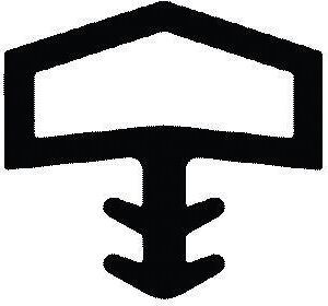 Zimmertürdichtung L3001Grau