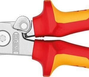 Elektroinstallationszangeverchromt VDE mit 2-Komponenten-Griffen