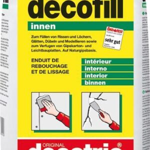 Decofill Spachtelmasse 10kg Sack, innen decotric