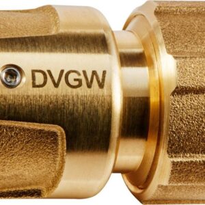 GEKA plus-Schlauchstück, Stecksystem, KTW, Messing, 3/4"-19mm SB