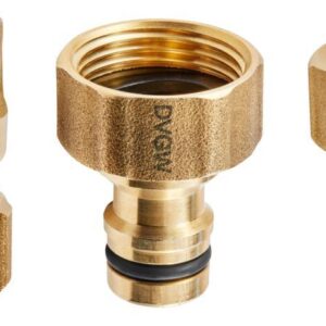 GEKA plus-Basisset, Stecksystem, KTW, Messing,1xG3/4", 2x1/2", 2