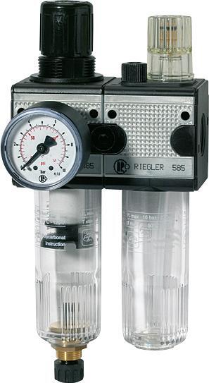 Wartungseinheit multifix 2-teilig BG3 0,5-10bar G1/2" RIEGLER