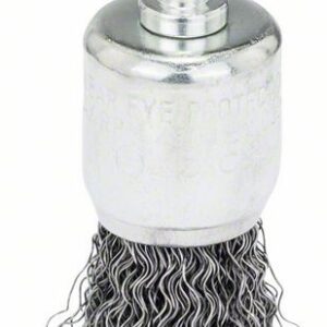 Pinselbürste für Bohrmaschinen – gewellter Draht, Ø 25 mm