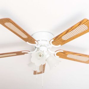 Deckenventilator Kisa Deluxe flach mit Beleuchtung
