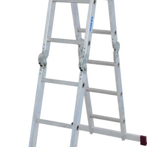 Gelenk-Universalleiter 4x3 mit Plattform