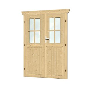 Doppeltür, halbverglast, 28mm