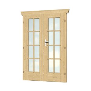 Doppeltür, vollverglast