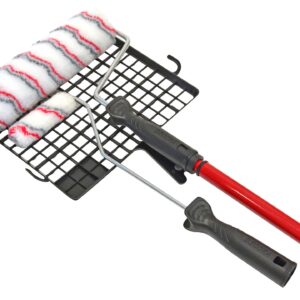 Farbrollerset, 6-teilig, mit Teleskopstange