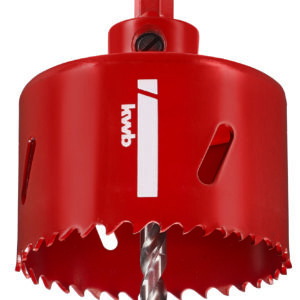 HSS-BiMetall-Lochsäge mit Schaft + Bohrer