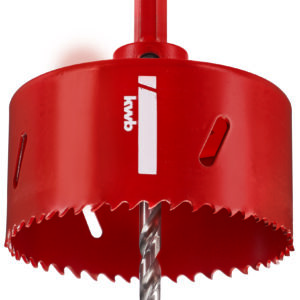 HSS-BiMetall-Lochsäge mit Schaft + Bohrer