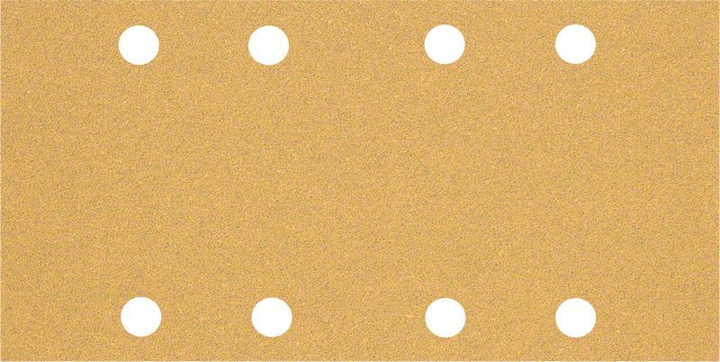 EXPERT C470 Schleifpapier mit 8 Löchern für Schwingschleifer, 93 x 186 mm, G 60, 10-tlg.. Für Exzenterschleifer