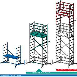 ClimTec Alu-Arbeitsgerüst 1. Aufstockung