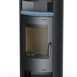 Thermia Kaminofen Magdeburg, 7,0kW, Stahl/Stahl, grau