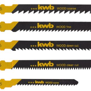 5 Stichsägeblätter SB-Pack Holz fein/grob