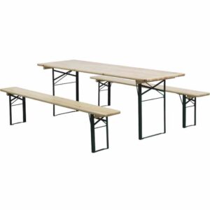 Festzeltgarnitur 3-teilig, 220x50x79cm