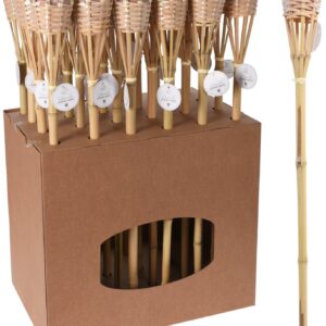 Bambusfackel mit Windlicht, citronella