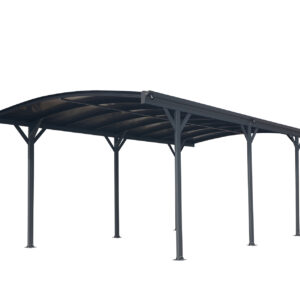 Carport Rundbogen anthrazit
