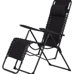 Relaxstuhl Roseline, 66x102x111cm, schwarz