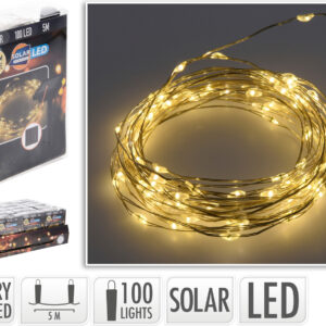 Solar-Silberdraht 100LEDs