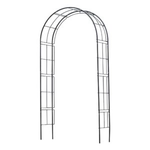 Nature Rosenbogen gebogen, H229x113x38cm, schwarz