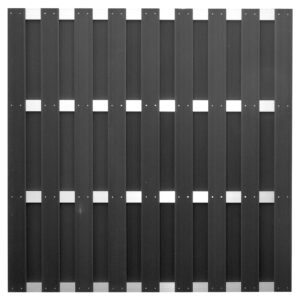 ELDENA-Serie, WPC-Bretterzaun 4 Querriegel ALU hell eloxiert