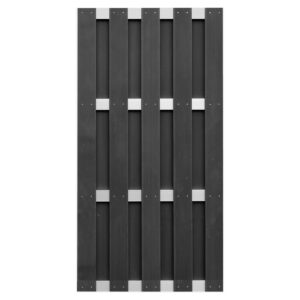 ELDENA-Serie, WPC-Bretterzaun 4 Querriegel ALU hell eloxiert