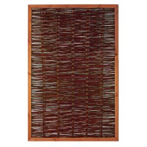 FAKO Weidengeflechtzaun, mit umlauf. Rahmen