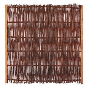 FUEGO Weidengeflechtzaun m.seitl. Rahmen