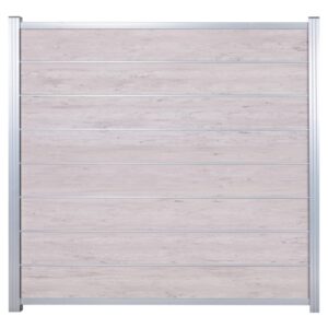 GOTLAND-Serie WPC-Steckzaunsystem Zaunset für ein Zaunfeld